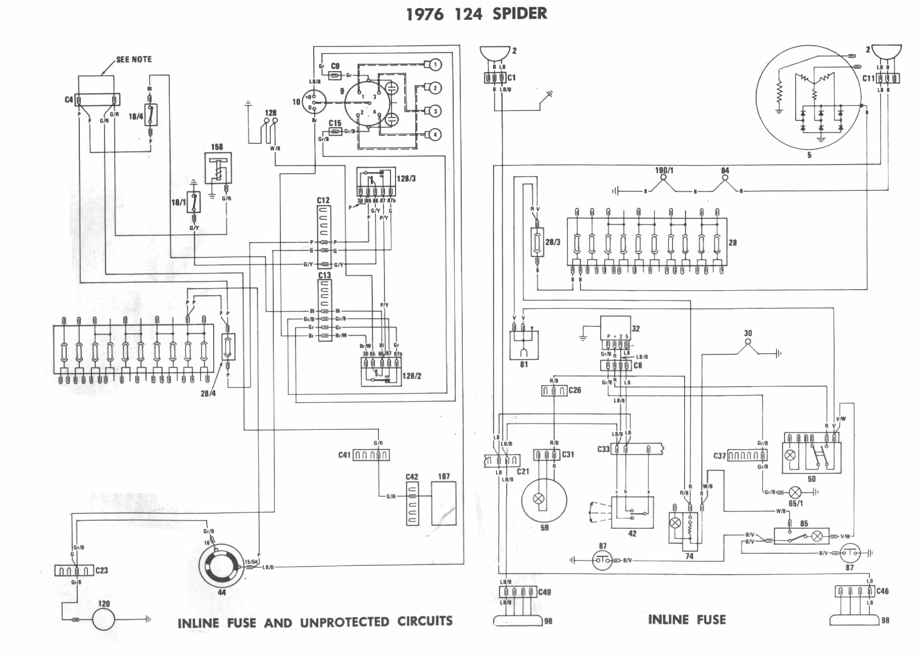 Fiat 124 Wiring Diagram | Wiring Library